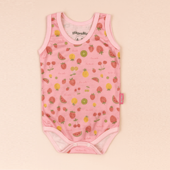 Body Regata Em Malha Fresquinha Para Bebês Até 12 Meses