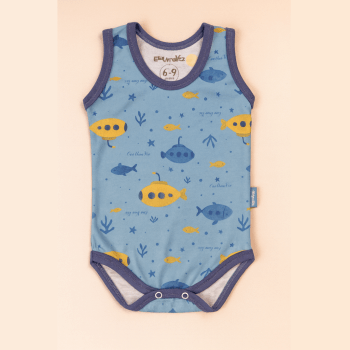 Body Regata Em Malha Fresquinha Para Bebês Até 12 Meses