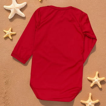 Body Uv50+ Vermelho Era Uma Vez Para Bebês Até 1 Ano