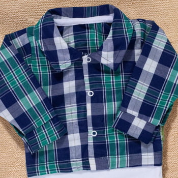 Body Xadrez Para Bebês De Até 12 Meses - Estilo Junino