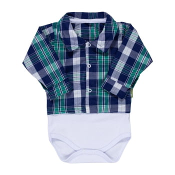Body Xadrez Para Bebês De Até 12 Meses - Estilo Junino