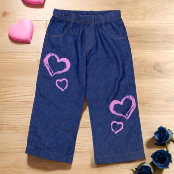 Calça Jeans Infantil Wide Leg - Elegância E Conforto Para Meninas!