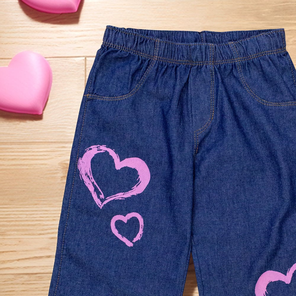 Calça Jeans Infantil Wide Leg - Elegância E Conforto Para Meninas!
