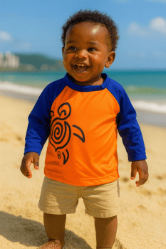 Camiseta Infantil Proteção Uv50+ De 01 Até 03 Anos