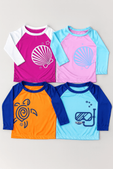 Camiseta Infantil Proteção Uv50+ De 01 Até 03 Anos