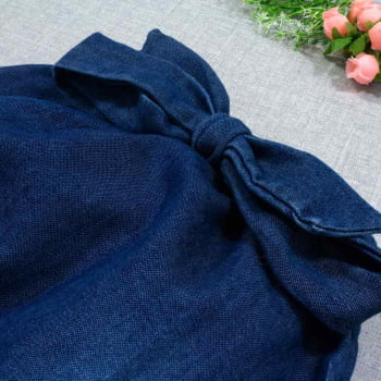Conjunto Para Bebê Body E Calça Jeans Com Faixinha Branco
