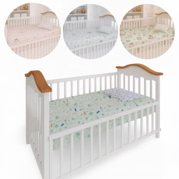 Enxoval Do Bebê Jogo De Lençol Com Fronha Suave E Delicado