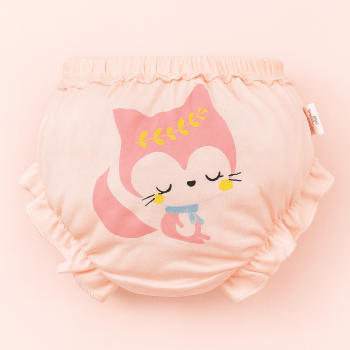 Kit 4 Calcinhas Tapa Fralda Em Algodão Com Estampas Animadas