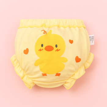 Kit 4 Calcinhas Tapa Fralda Em Algodão Com Estampas Animadas