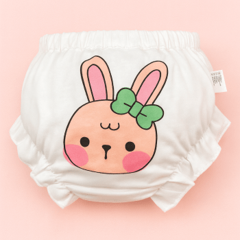 Kit 4 Calcinhas Tapa Fralda Em Algodão Com Estampas Animadas