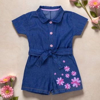 Macacão Jeans Bebê Menina – Delicadeza E Charme Em Um Look único