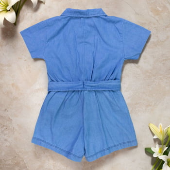 Macacão Jeans Para Bebê - Conforto E Estilo Para Meninas