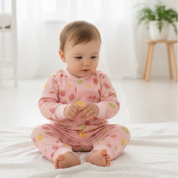 Macacão Malha Macelin Fresquinha Para Bebês