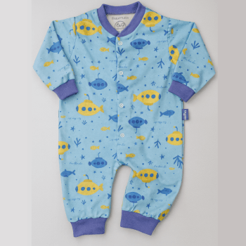 Macacão Malha Macelin Fresquinha Para Bebês