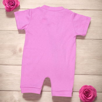 Macacão Romper Para Bebê Em Algodão Com Zíper