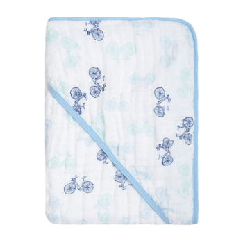 Toalha Forrada Capuz Para Bebê 100% Algodão Super Macia