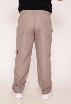 Calça Masculina Big Nylon Bege 7788
