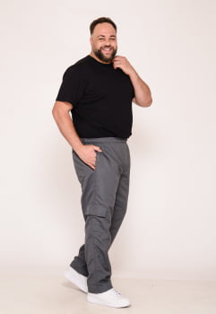 Calça Masculina Big Nylon Chumbo 7788