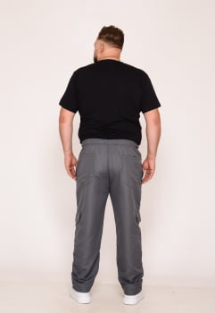 Calça Masculina Big Nylon Chumbo 7788
