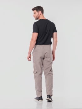 Calça masculina Cargo em Sarja 7902 Cinza