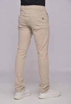 Calça Masculina em Sarja 7898 Bege Claro