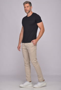Calça Masculina em Sarja 7898 Bege Claro