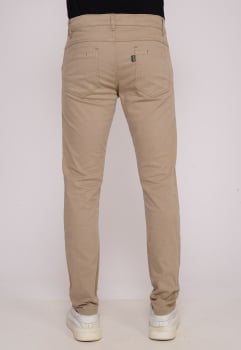 Calça Masculina em Sarja 7898 Bege Escuro