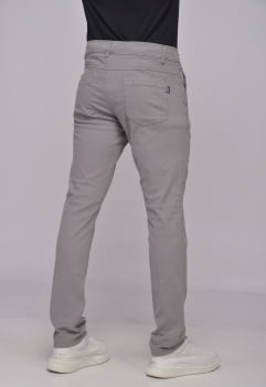 Calça Masculina em Sarja 7898 Cinza Claro