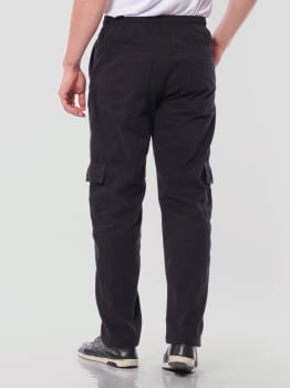 Calça masculina em Sarja 7902 Preto