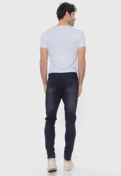 Calça Masculina Jeans com elastano Black