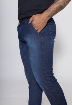 Calça Masculina Jeans slim com Elastano 7876 Jeans Elastano