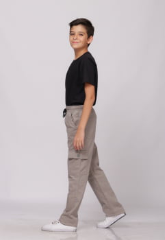 Calça Masculina Juvenil Cinza