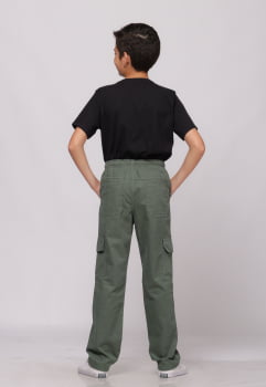 Calça Masculina Juvenil Verde adolescente