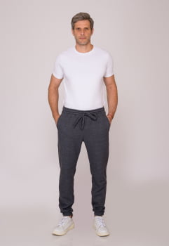 Calça Masculina Moletom 7859 Grafite Moletom