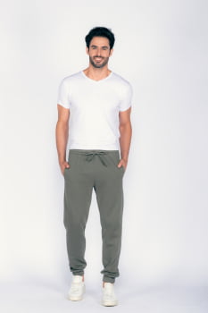 Calça Masculina Moletom 7859 Verde