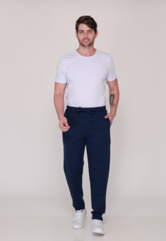 Calça Masculina Moletom 7927 Azul
