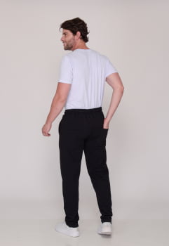 Calça Masculina Moletom 7927 Preto Moletom