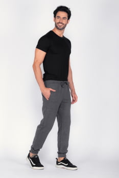 Calça masculina Moletom Chumbo
