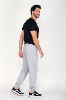 Calça Masculina Moletom Cinza