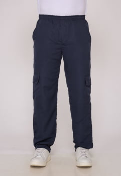 Calça Masculina Nylon Azul Marinho 7931