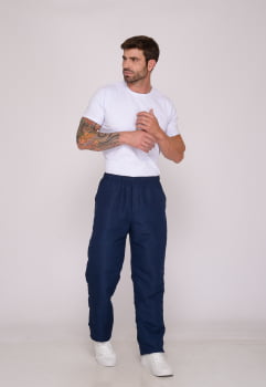 Calça Masculina Nylon Azul Marinho 7942