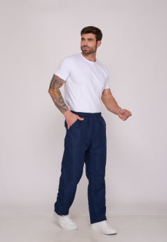 Calça Masculina Nylon Azul Marinho 7942