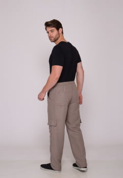 Calça Masculina Nylon Bege 7931