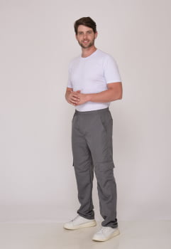 Calça Masculina Nylon Chumbo 7931