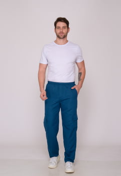 Calça Masculina Nylon Petroleo 7931