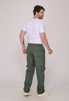 Calça Masculina Nylon Verde Musgo 7931