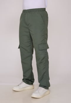 Calça Masculina Nylon Verde Musgo 7931