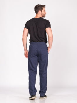 Calça masculina Sarja 7910 Azul Marinho