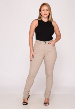 Calça Feminina 7951 Bege Escuro