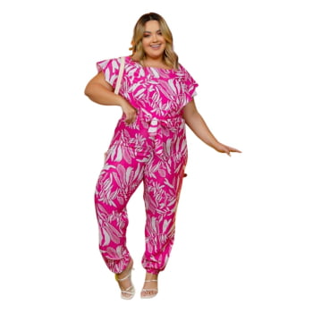 MACACÃO JOGGER PLUS SIZE DOLCE SEDUTTI M10